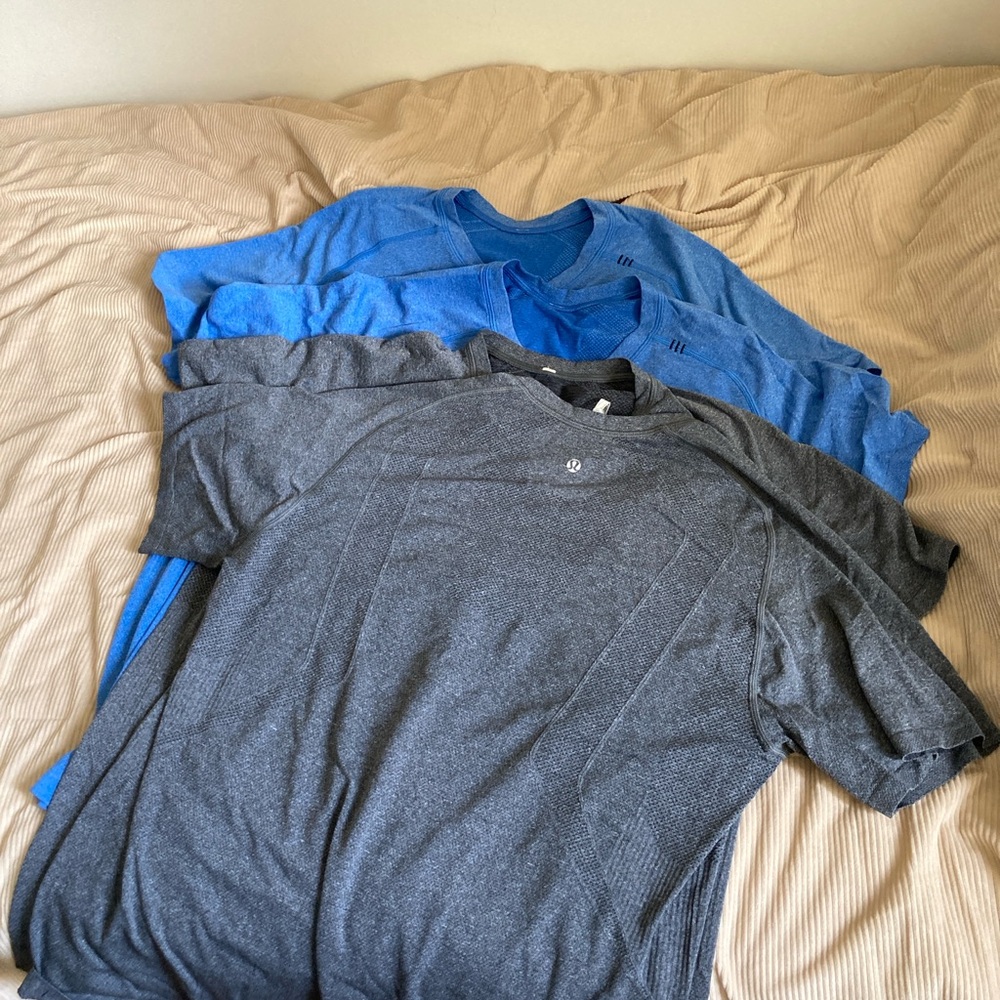 Men's Gray and Blue V-Neck lululemon set of 4